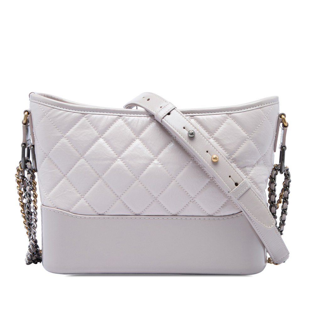 Pre-Loved Chanel Small Quilted Aged Calfskin Gabrielle Hobo